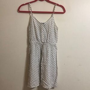 Summer polka dot spaghetti strap dress